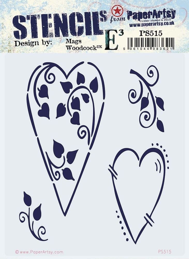 PAPER ARTSY PAPER ARTSY ECLECTICA MAGS WOODCOCK PS515 STENCIL