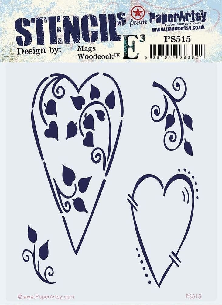 PAPER ARTSY PAPER ARTSY ECLECTICA MAGS WOODCOCK PS515 STENCIL