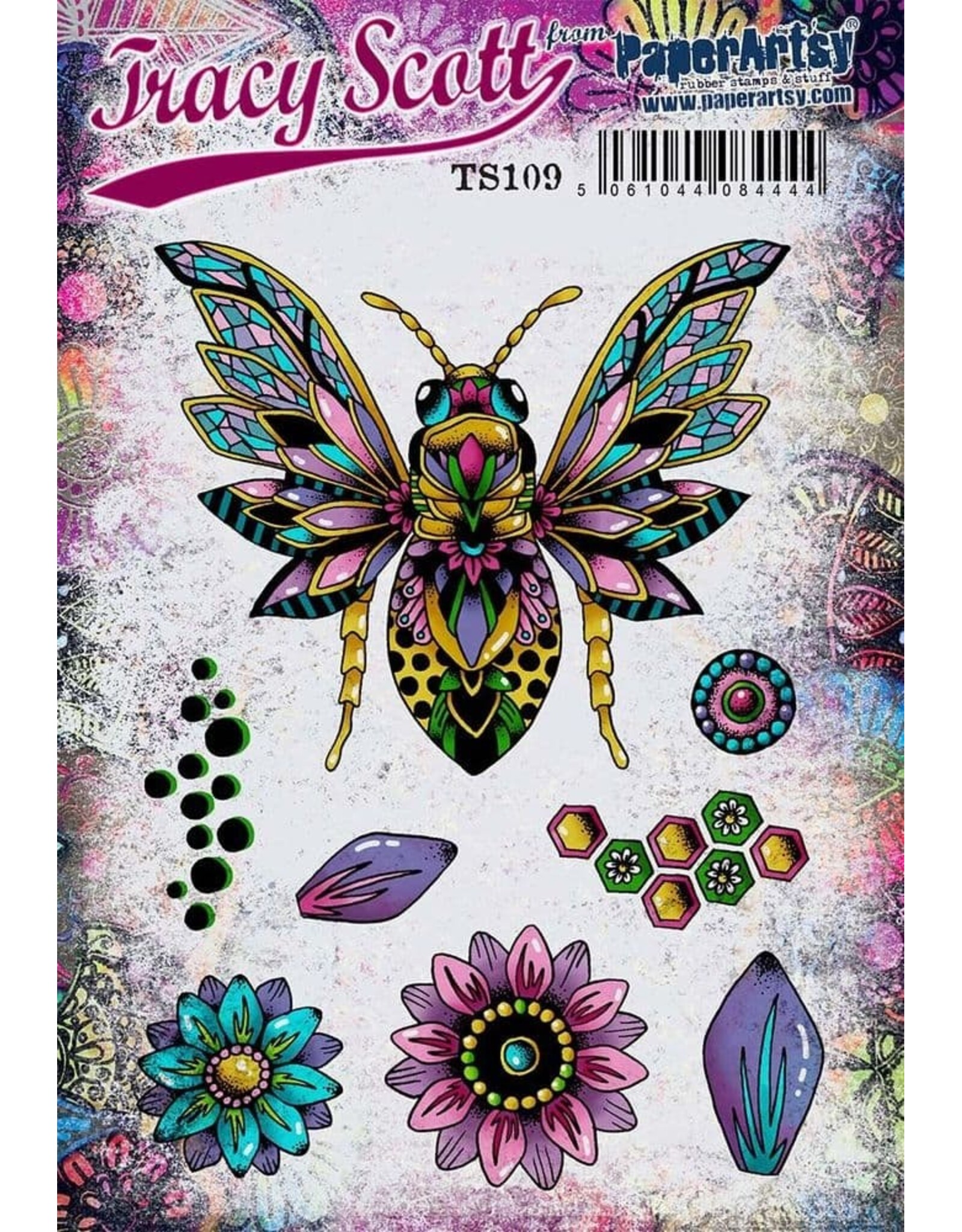 PAPER ARTSY PAPER ARTSY TRACY SCOTT TS109 CLING STAMP SET