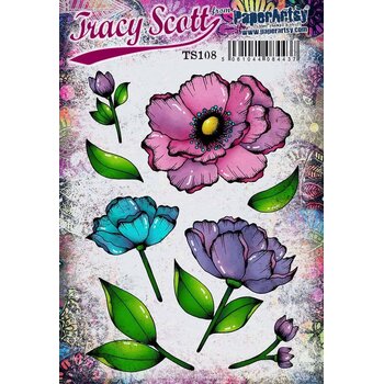 PAPER ARTSY PAPER ARTSY TRACY SCOTT TS108 CLING STAMP SET