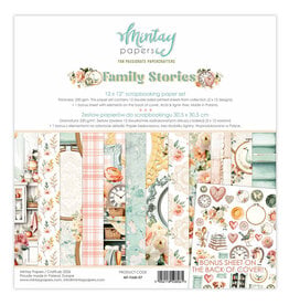 MINTAY MINTAY FAMILY STORIES 12x12 COLLECTION PACK 12 SHEETS