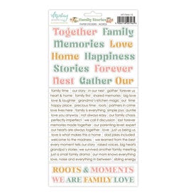 MINTAY MINTAY FAMILY STORIES 6x12 PAPER STICKERS - WORDS