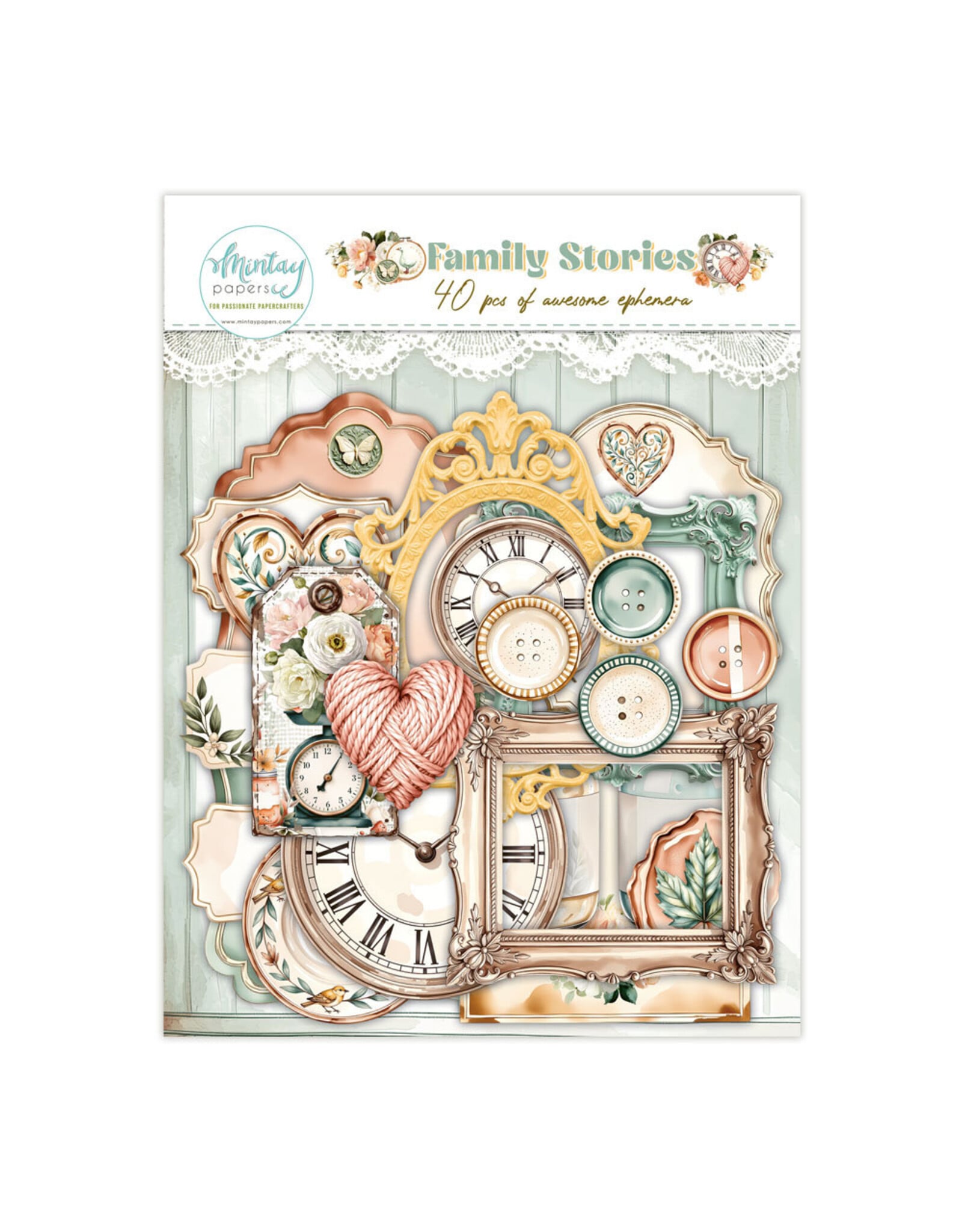 MINTAY MINTAY FAMILY STORIES PAPER ELEMENTS 40/PK