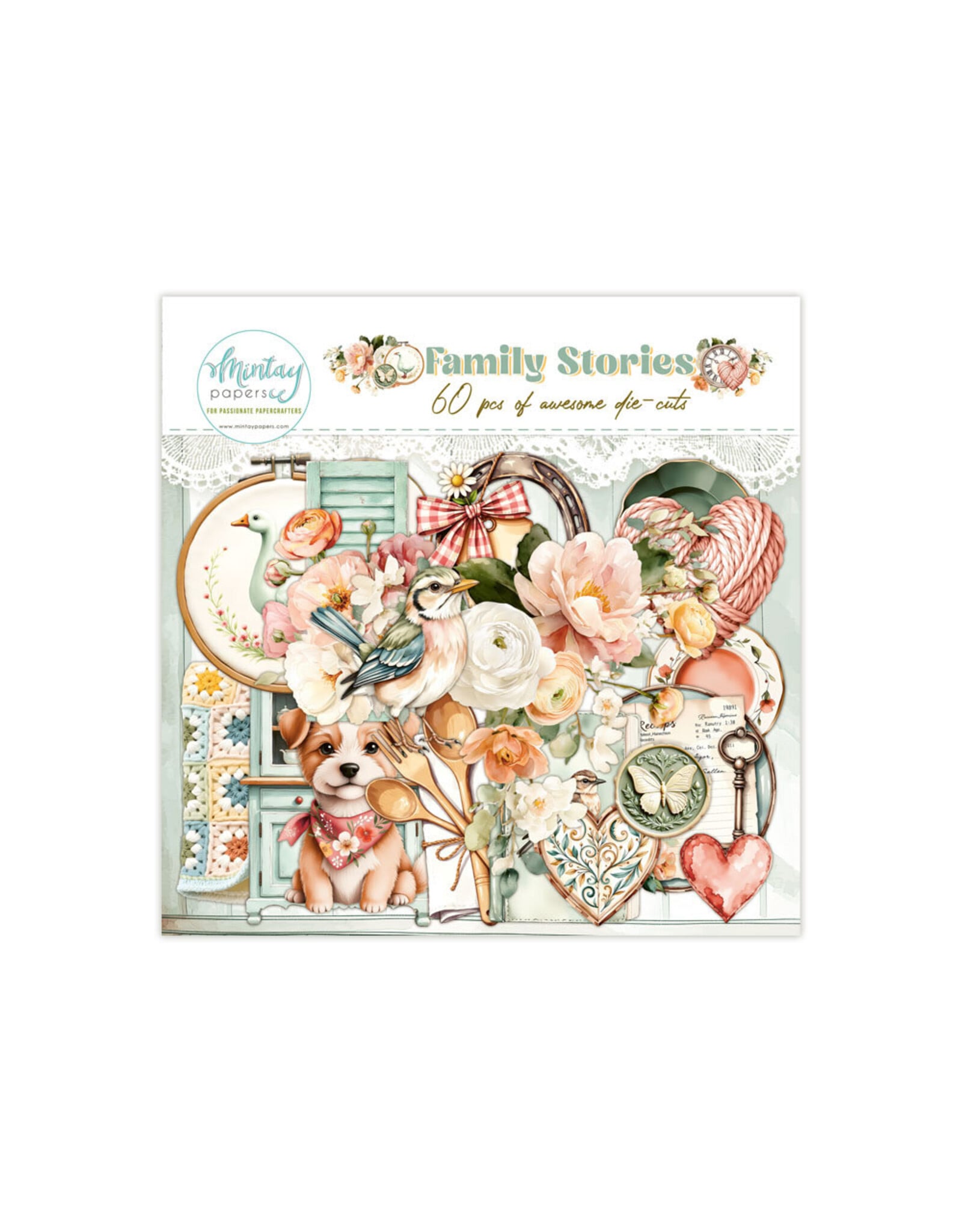 MINTAY MINTAY FAMILY STORIES PAPER DIE-CUTS 60/PK