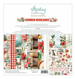 MINTAY MINTAY SUMMER HIGHLANDS 12x12 COLLECTION PACK 12 SHEETS