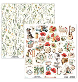 MINTAY MINTAY SUMMER HIGHLANDS ELEMENTS 12x12 CARDSTOCK