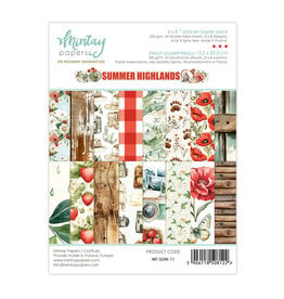 MINTAY MINTAY SUMMER HIGHLANDS 6x8 ADD-ON PAPER PAD 24 SHEETS