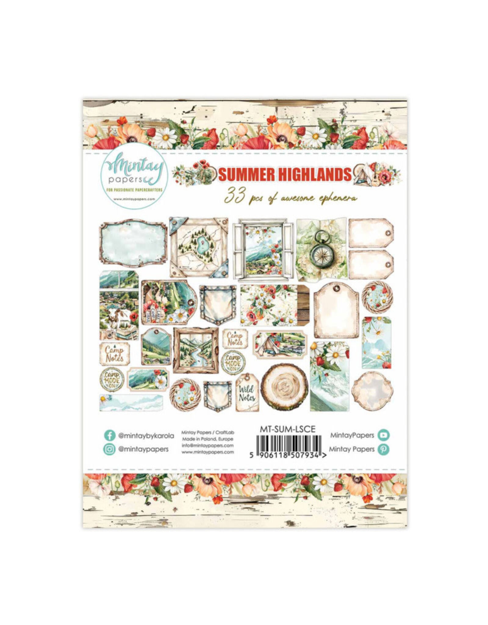 MINTAY MINTAY SUMMER HIGHLANDS PAPER ELEMENTS 33/PK