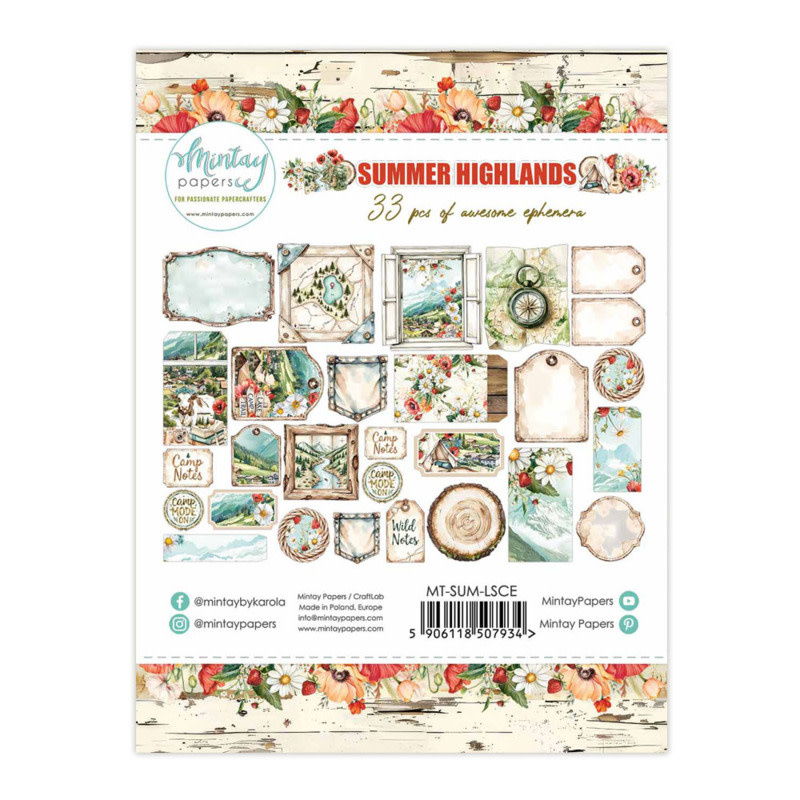 MINTAY MINTAY SUMMER HIGHLANDS PAPER ELEMENTS 33/PK