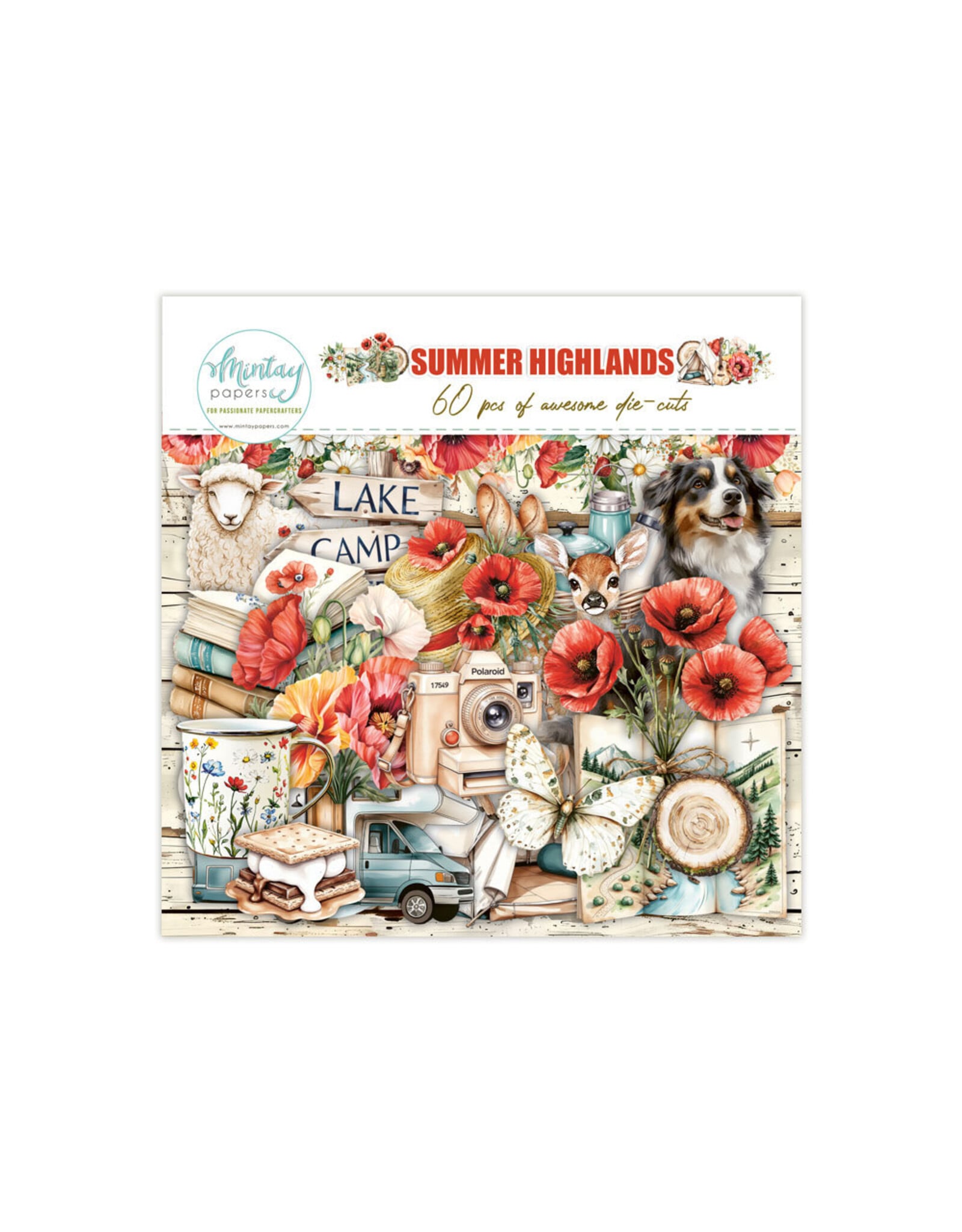 MINTAY MINTAY SUMMER HIGHLANDS PAPER DIE-CUTS 60/PK