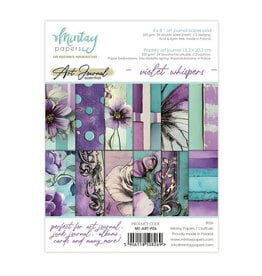 MINTAY MINTAY ART JOURNAL VIOLET WHISPERS 6x8 PAPER PAD 24 SHEETS