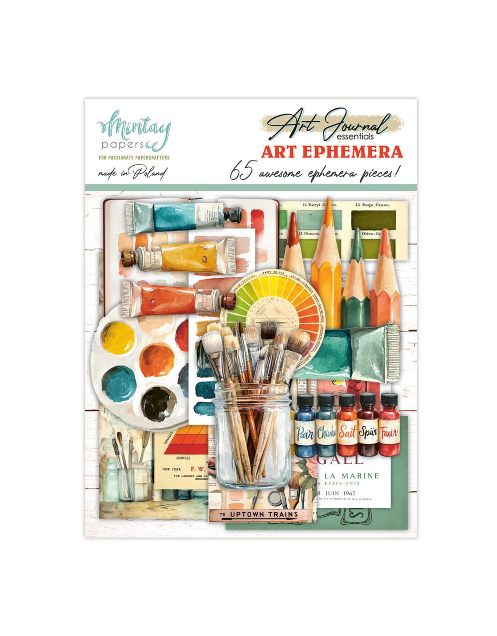 MINTAY MINTAY ART JOURNAL ART PAPER DIE-CUTS 65/PK