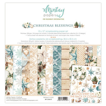 MINTAY MINTAY CHRISTMAS BLESSINGS 12x12 COLLECTION PACK 12 SHEETS
