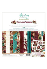 MINTAY MINTAY BOHEMIAN WEDDING 12x12 COLLECTION PACK 12 SHEETS + BONUS CUTOUTS