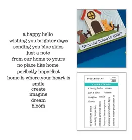 SPELLBINDERS SPELLBINDERS VICKY PAPAIOANNOU WHIMSICAL WISHES CLEAR STAMP SET