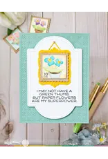 WAFFLE FLOWER WAFFLE FLOWER SQUARE POSTAGE PANSY STENCIL