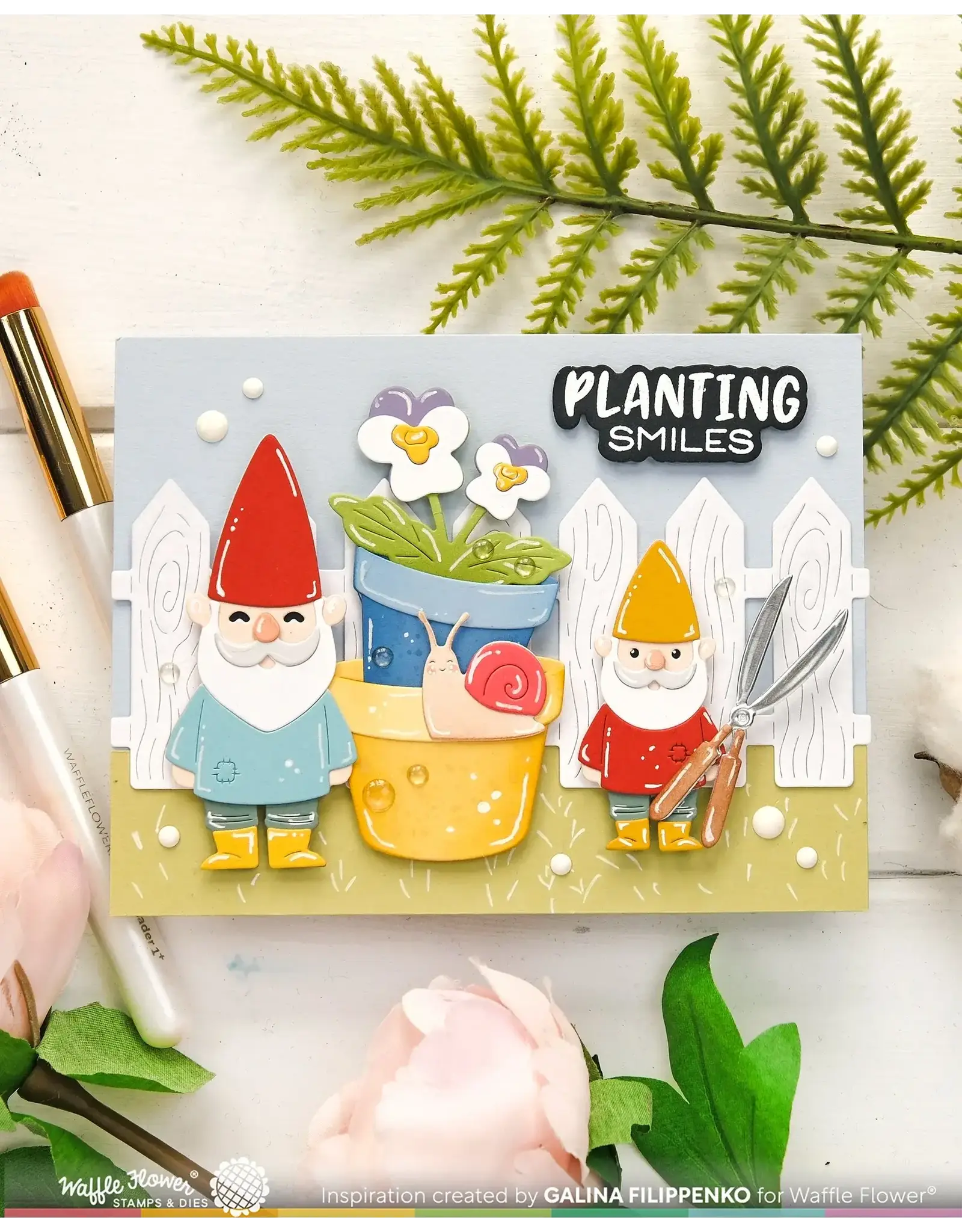 WAFFLE FLOWER WAFFLE FLOWER POTS AND PLANTS DIE SET