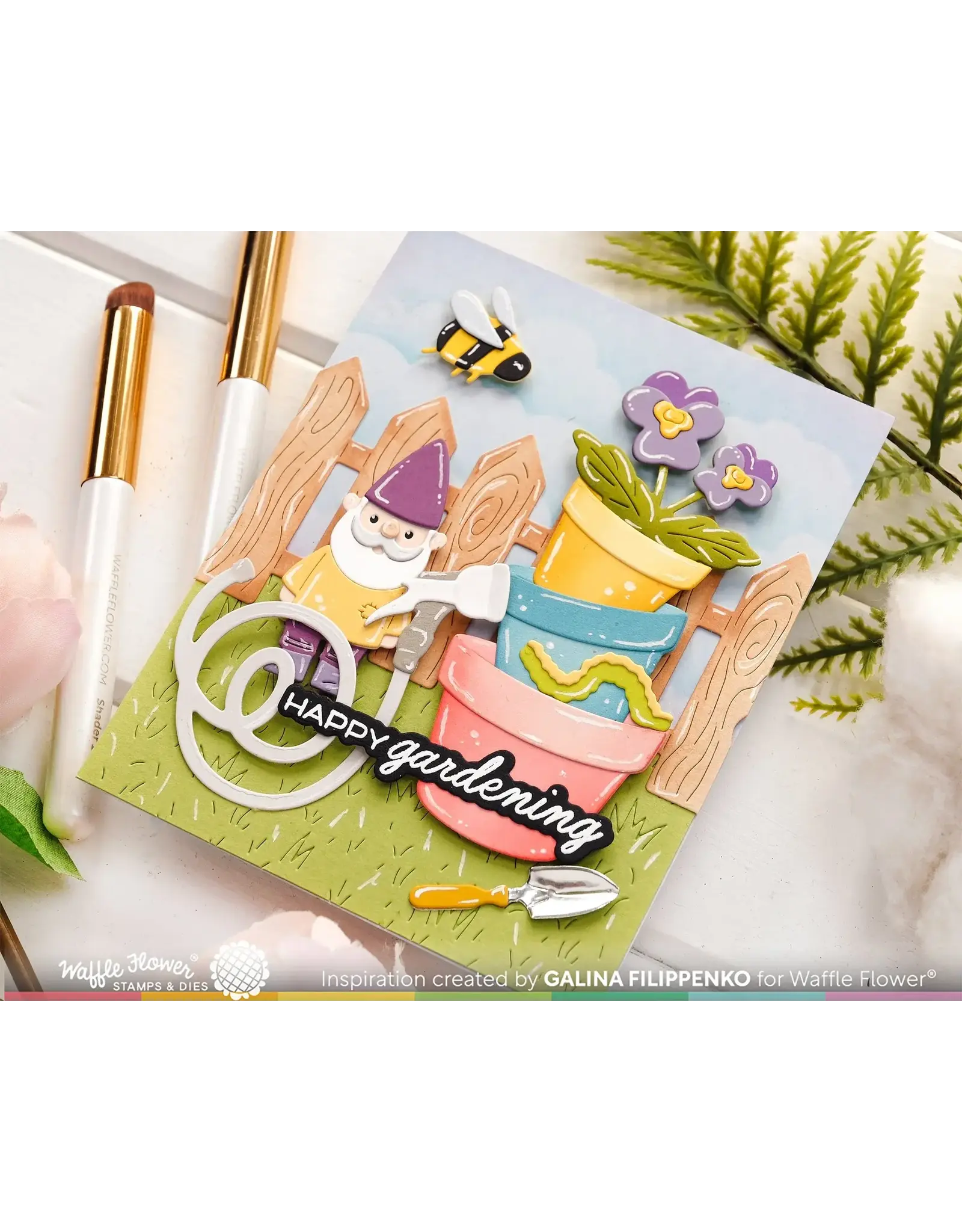 WAFFLE FLOWER WAFFLE FLOWER POTS AND PLANTS DIE SET