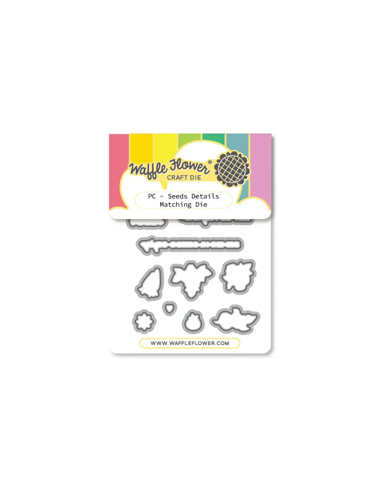WAFFLE FLOWER WAFFLE FLOWER POSTAGE COLLAGE SEEDS DETAILS MATCHING DIE SET