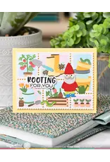 WAFFLE FLOWER WAFFLE FLOWER POSTAGE COLLAGE GARDENING STENCIL SET