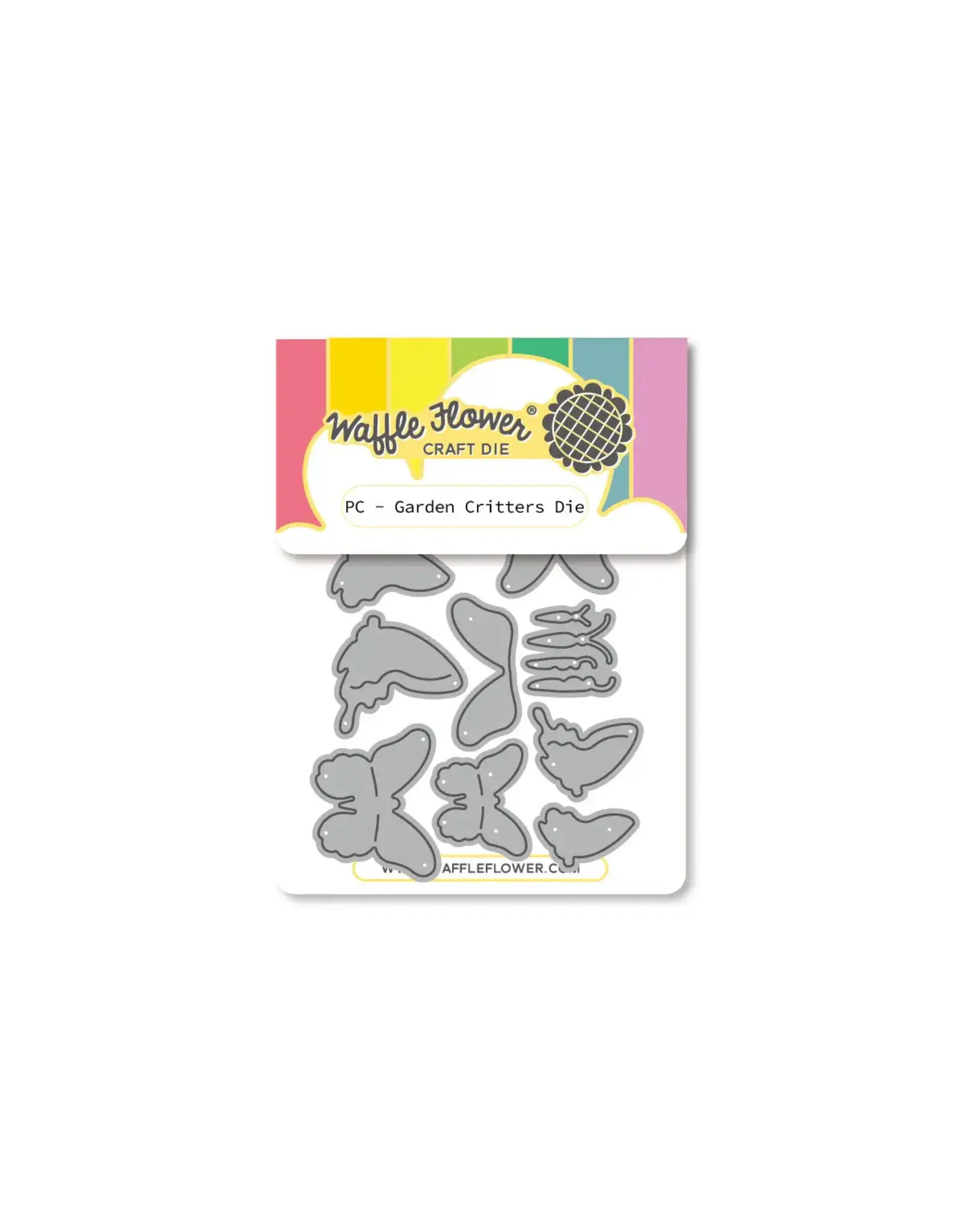 WAFFLE FLOWER WAFFLE FLOWER POSTAGE COLLAGE GARDEN CRITTERS DIE SET