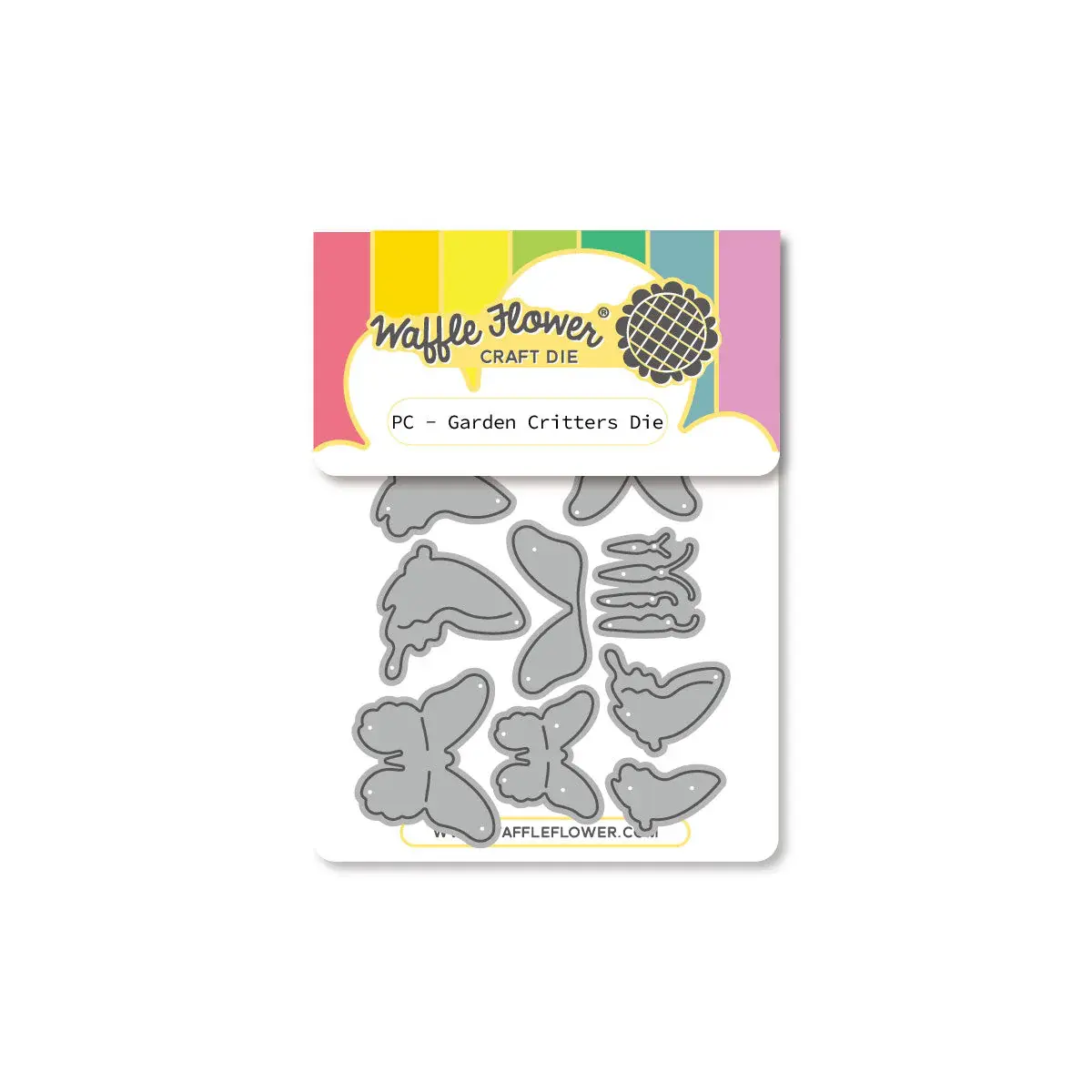 WAFFLE FLOWER WAFFLE FLOWER POSTAGE COLLAGE GARDEN CRITTERS DIE SET