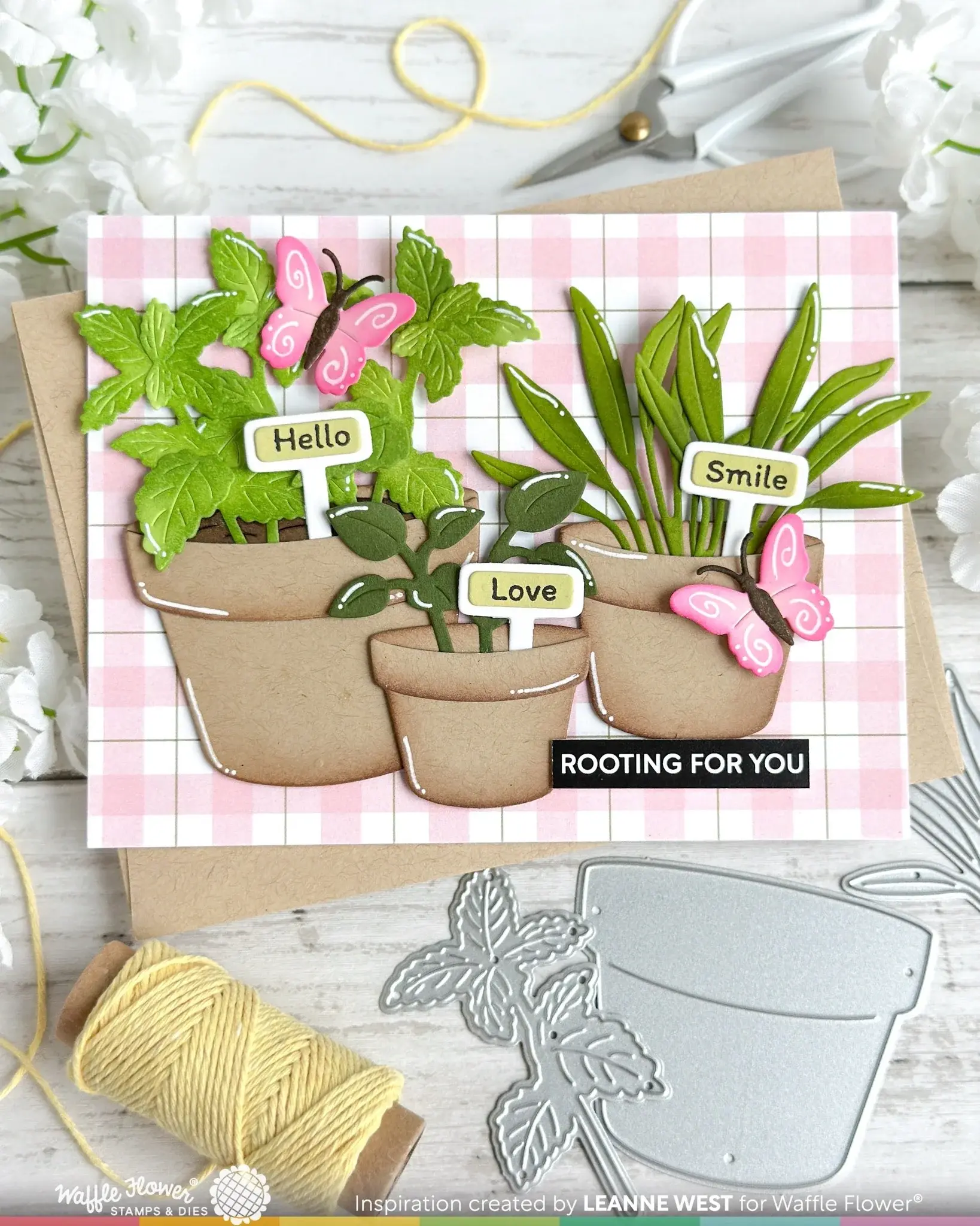 WAFFLE FLOWER WAFFLE FLOWER POSTAGE COLLAGE GARDEN CRITTERS DIE SET