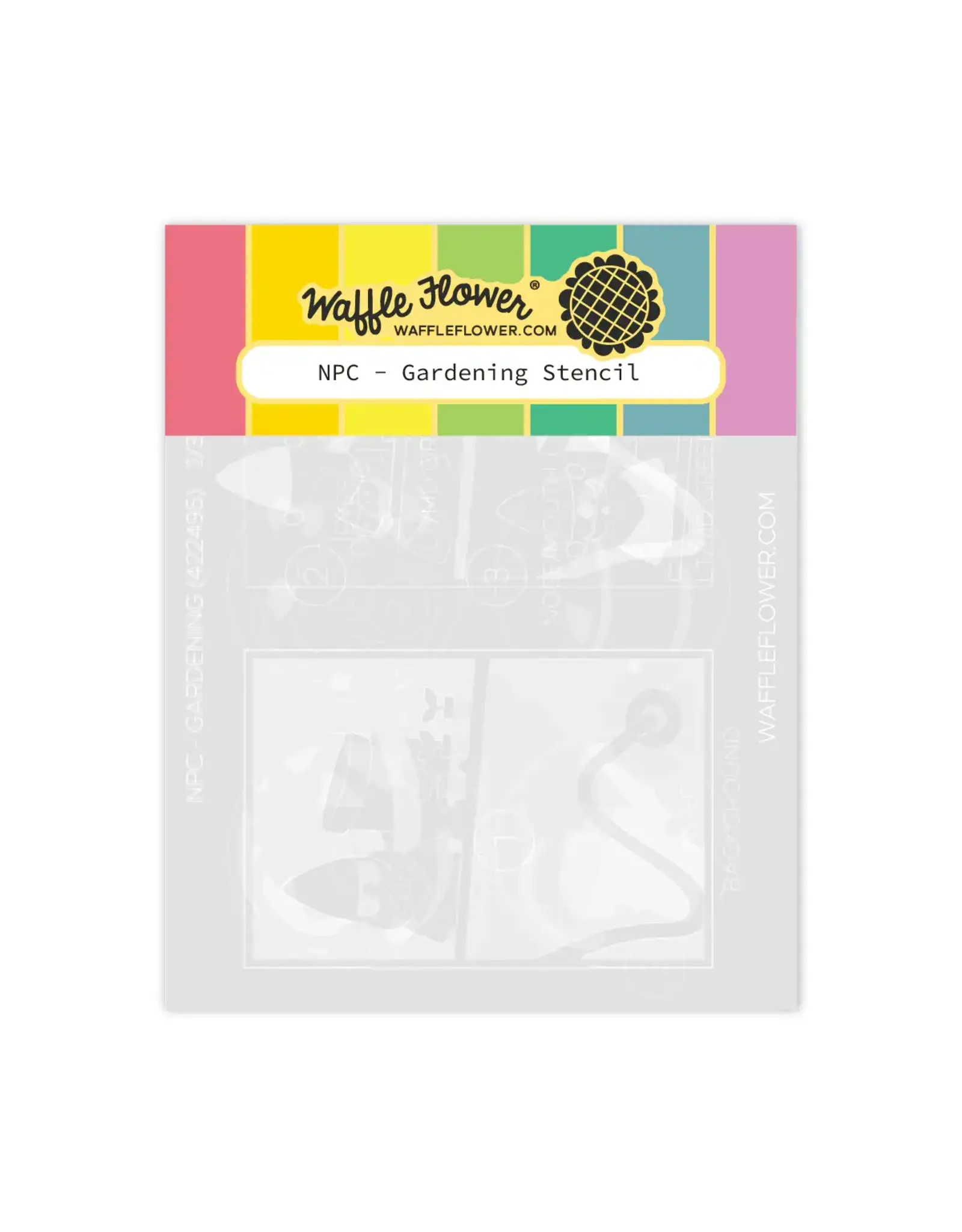 WAFFLE FLOWER WAFFLE FLOWER NPC GARDENING STENCIL SET
