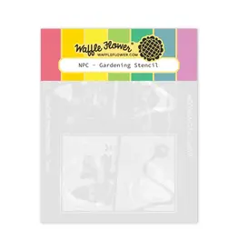 WAFFLE FLOWER WAFFLE FLOWER NPC GARDENING STENCIL SET