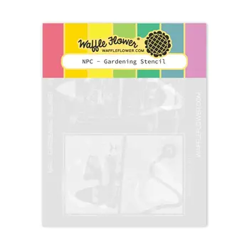 WAFFLE FLOWER WAFFLE FLOWER NPC GARDENING STENCIL SET