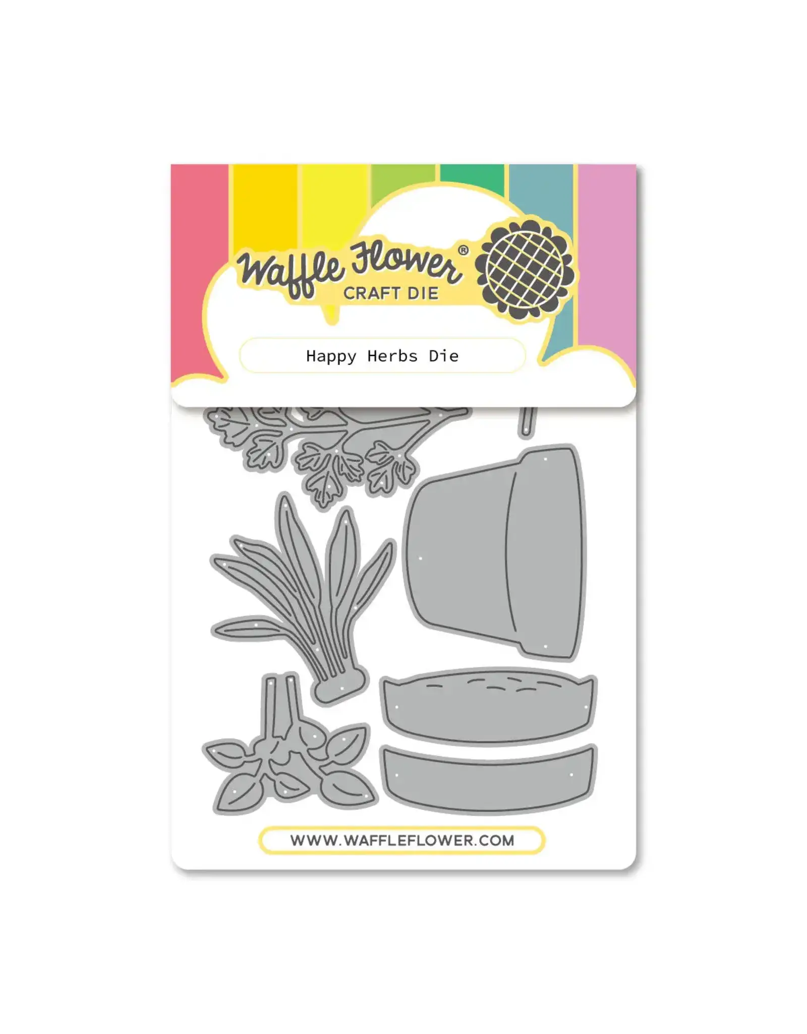 WAFFLE FLOWER WAFFLE FLOWER HAPPY HERBS DIE SET