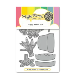 WAFFLE FLOWER WAFFLE FLOWER HAPPY HERBS DIE SET