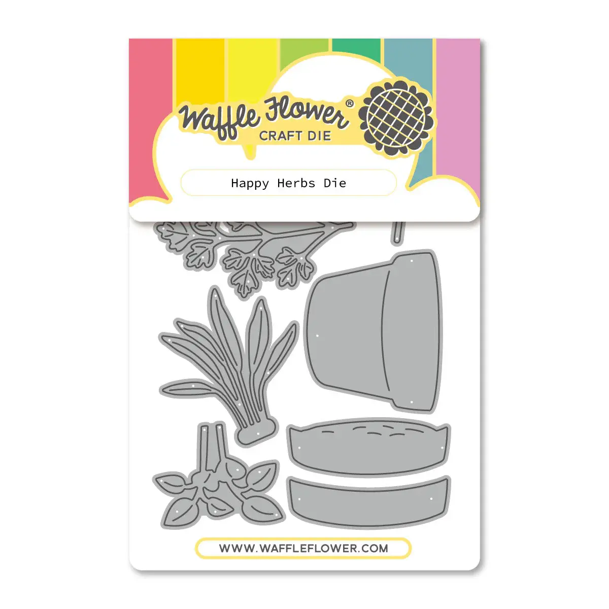 WAFFLE FLOWER WAFFLE FLOWER HAPPY HERBS DIE SET