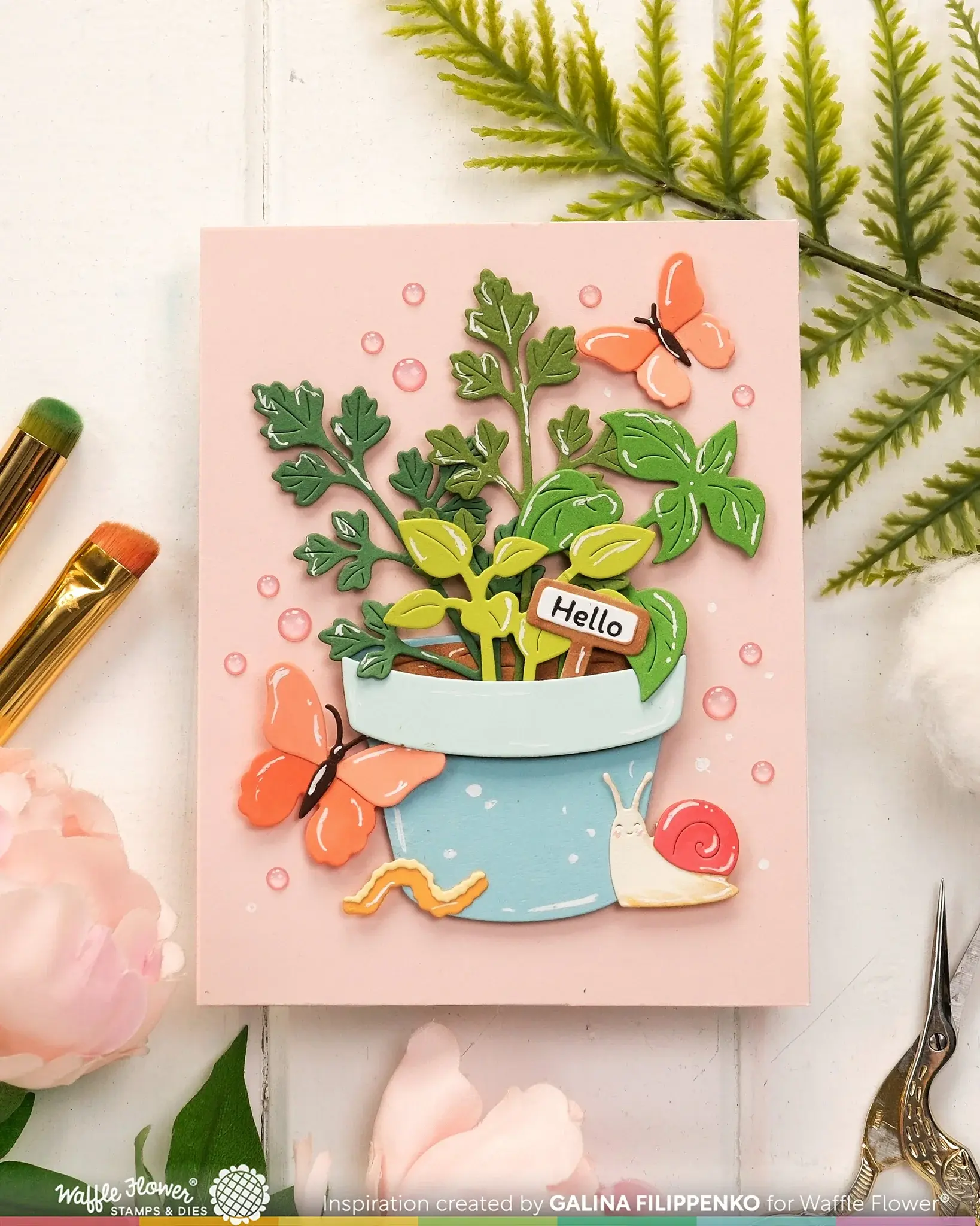 WAFFLE FLOWER WAFFLE FLOWER HAPPY HERBS DIE SET