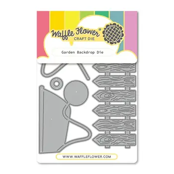WAFFLE FLOWER WAFFLE FLOWER GARDEN BACKDROP DIE SET