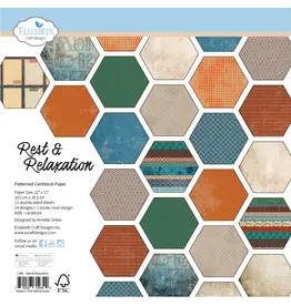 ELIZABETH CRAFT DESIGNS ELIZABETH CRAFT DESIGNS EVERYDAY MEMORIES REST & RELAXATION 12x12 PATTERENED PAPER PACK