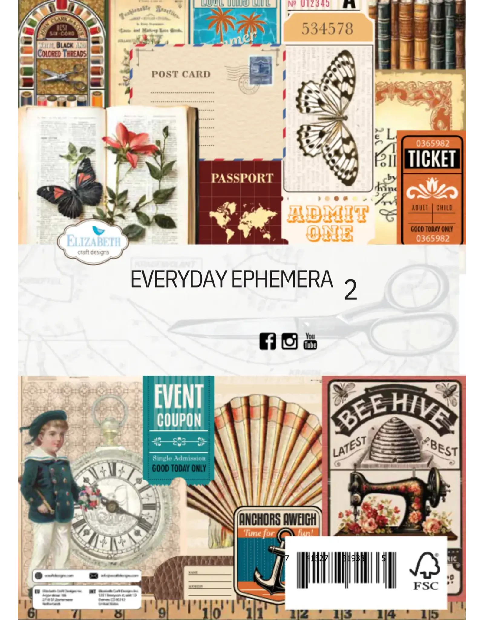 ELIZABETH CRAFT DESIGNS ELIZABETH CRAFT DESIGNS EVERYDAY MEMORIES REST & RELAXATION EVERYDAY EPHEMERA 2