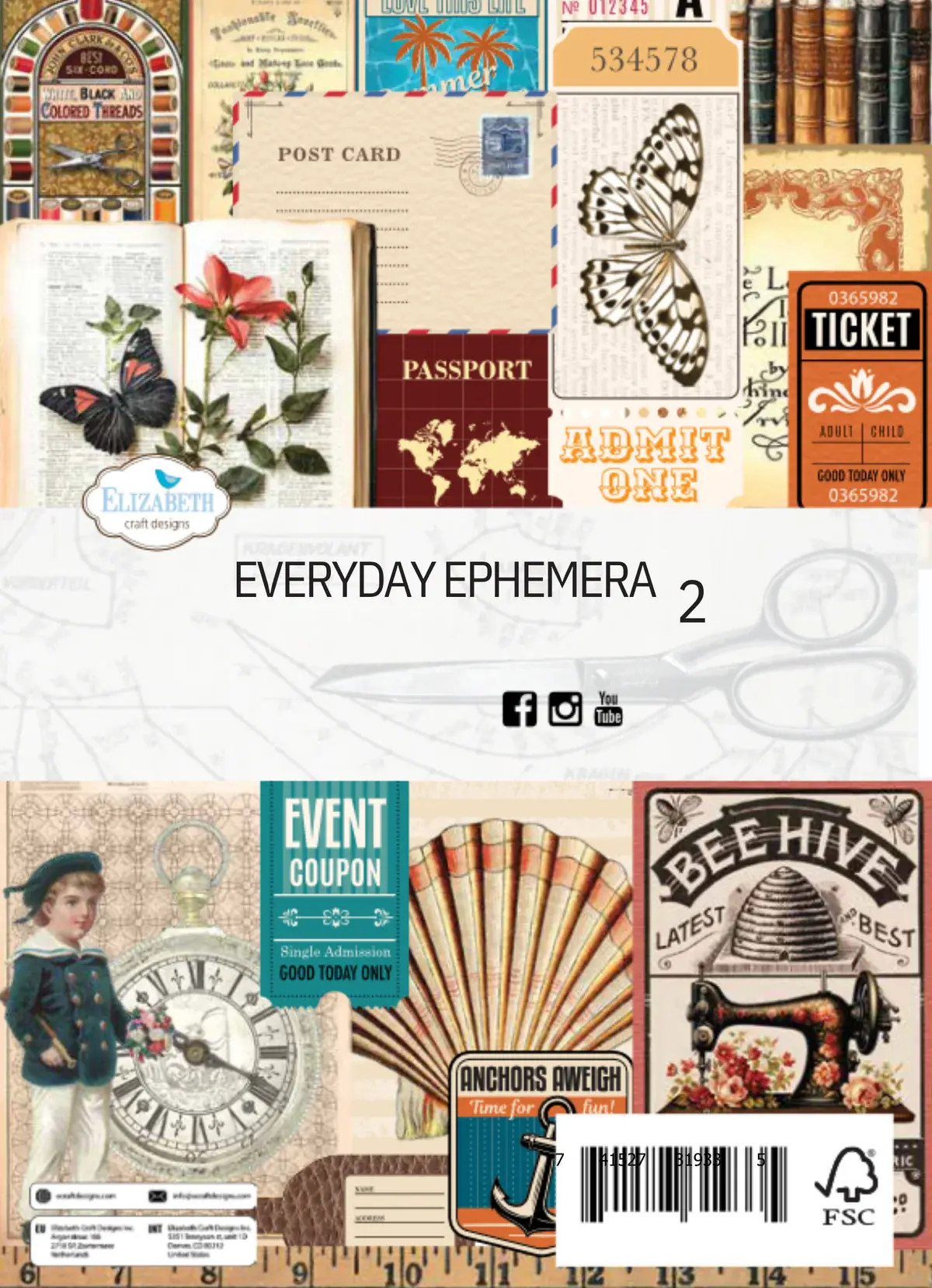 ELIZABETH CRAFT DESIGNS ELIZABETH CRAFT DESIGNS EVERYDAY MEMORIES REST & RELAXATION EVERYDAY EPHEMERA 2