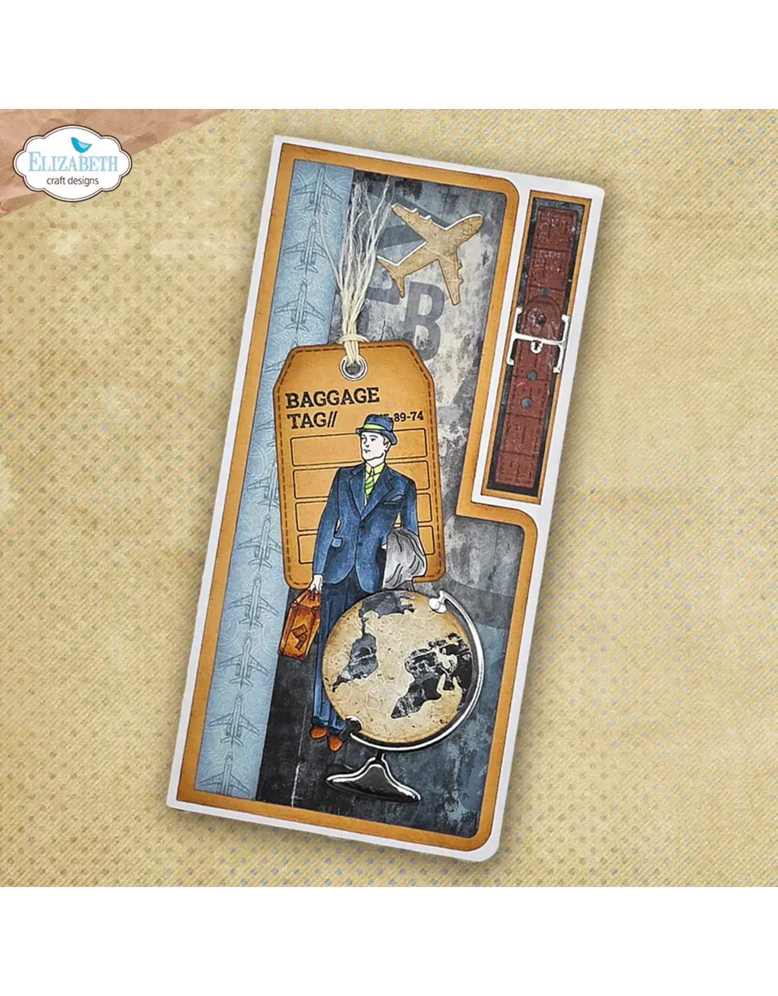 ELIZABETH CRAFT DESIGNS ELIZABETH CRAFT DESIGNS REST & RELAXATION LAYERED TAGS CLEAR STAMP AND DIE SET
