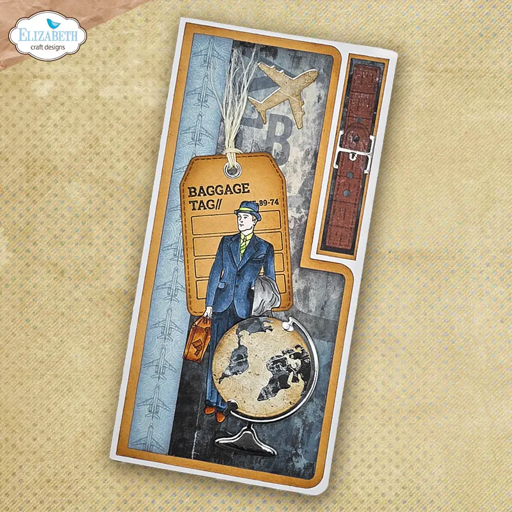 ELIZABETH CRAFT DESIGNS ELIZABETH CRAFT DESIGNS REST & RELAXATION LAYERED TAGS CLEAR STAMP AND DIE SET