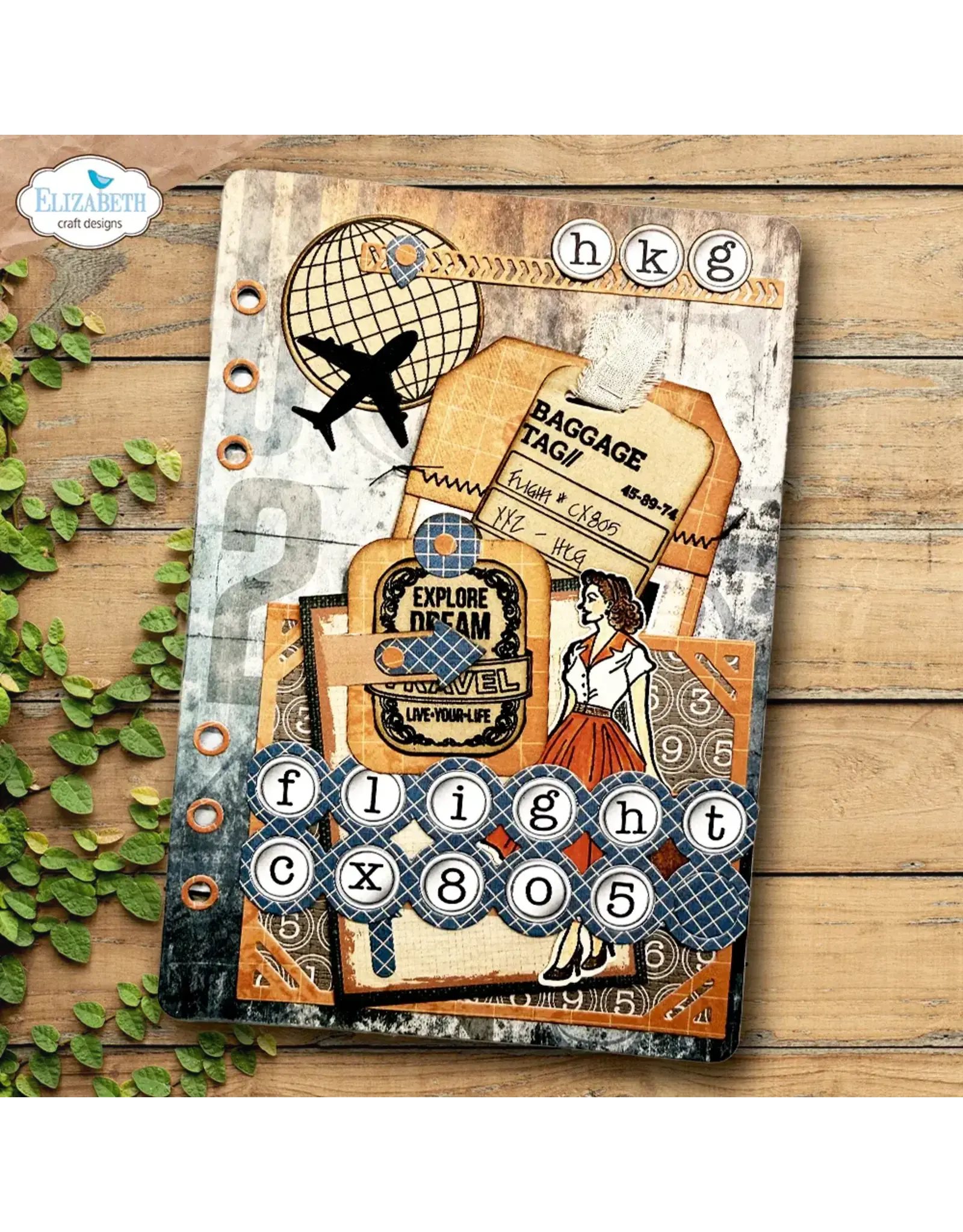 ELIZABETH CRAFT DESIGNS ELIZABETH CRAFT DESIGNS REST & RELAXATION LET'S GO! CLEAR STAMP AND DIE SET
