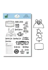 ELIZABETH CRAFT DESIGNS ELIZABETH CRAFT DESIGNS REST & RELAXATION BOOK LOVER CLEAR STAMP AND DIE SET