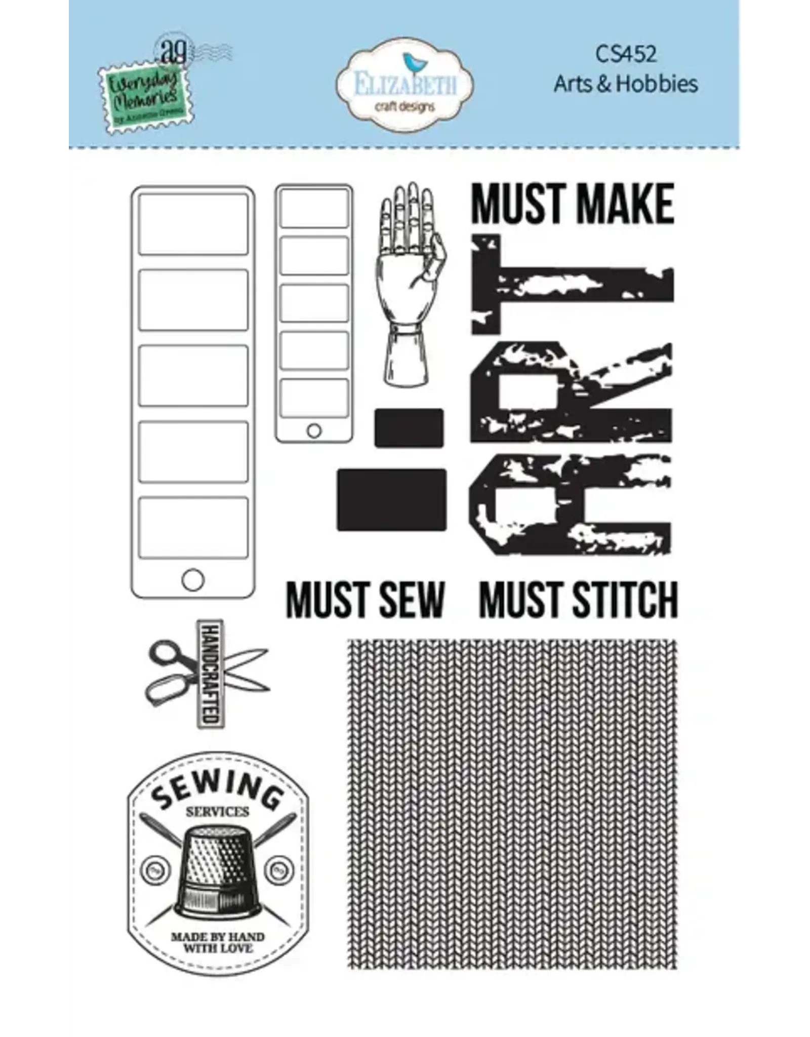 ELIZABETH CRAFT DESIGNS ELIZABETH CRAFT DESIGNS REST & RELAXATION ARTS & HOBBIES CLEAR STAMP SET