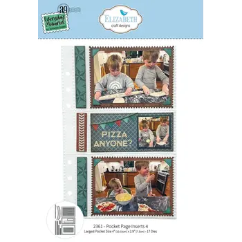 ELIZABETH CRAFT DESIGNS ELIZABETH CRAFT DESIGNS REST & RELAXATION POCKET PAGE INSERTS 4 DIE SET