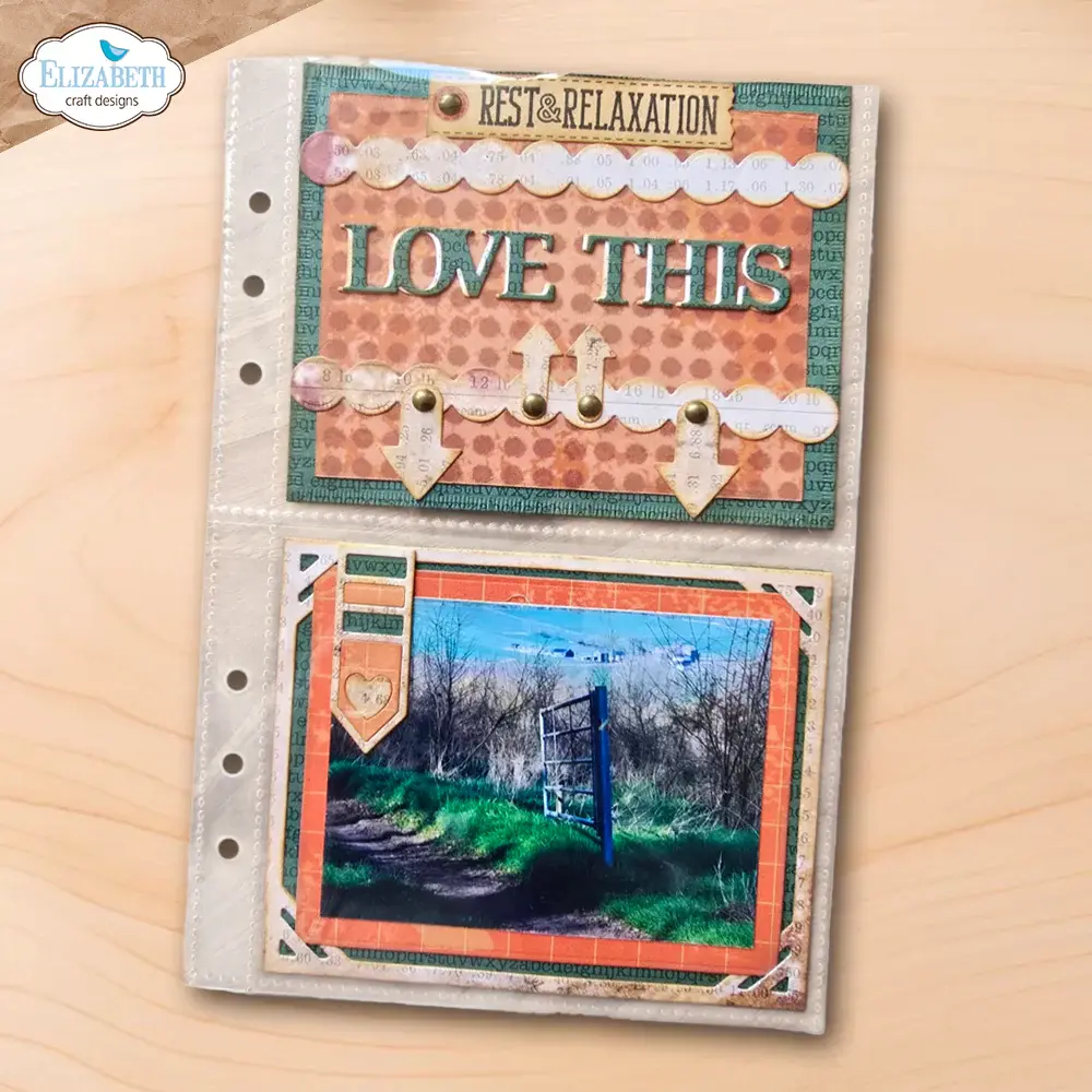 ELIZABETH CRAFT DESIGNS ELIZABETH CRAFT DESIGNS REST & RELAXATION POCKET PAGE INSERTS 3 DIE SET