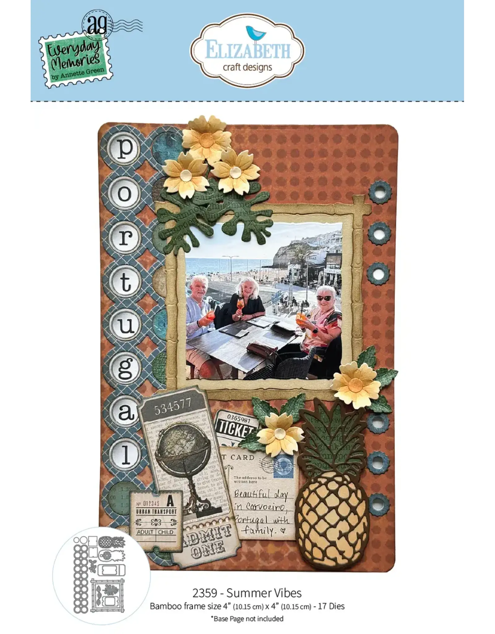 ELIZABETH CRAFT DESIGNS ELIZABETH CRAFT DESIGNS REST & RELAXATION SUMMER VIBES DIE SET