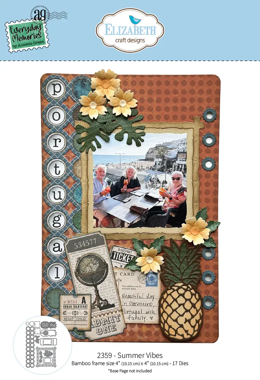 ELIZABETH CRAFT DESIGNS ELIZABETH CRAFT DESIGNS REST & RELAXATION SUMMER VIBES DIE SET