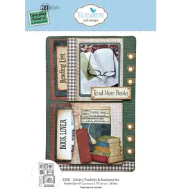 ELIZABETH CRAFT DESIGNS ELIZABETH CRAFT DESIGNS REST & RELAXATION LIBRARY POCKETS & ACCESSORIES DIE SET