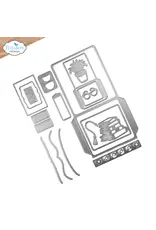 ELIZABETH CRAFT DESIGNS ELIZABETH CRAFT DESIGNS REST & RELAXATION LIBRARY POCKETS & ACCESSORIES DIE SET