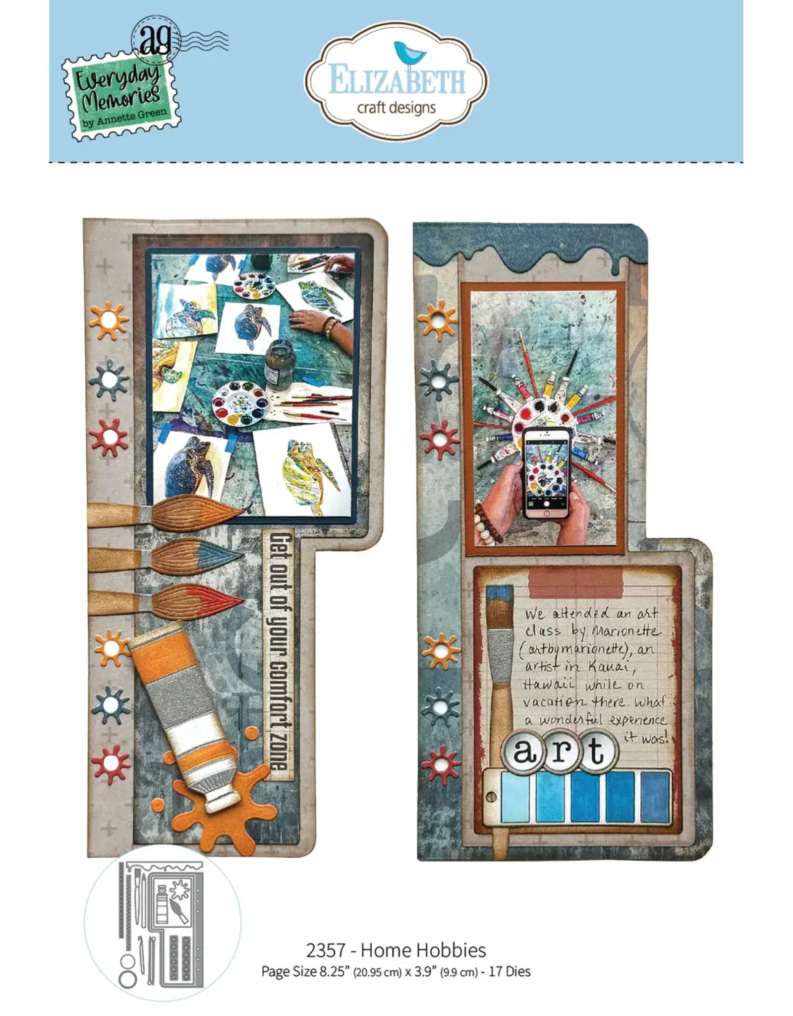 ELIZABETH CRAFT DESIGNS ELIZABETH CRAFT DESIGNS REST & RELAXATION HOME HOBBIES DIE SET